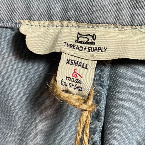 NWT Thread & Supply Pleated High Waisted Pants Light Blue Size XS - Picture 2 of 8